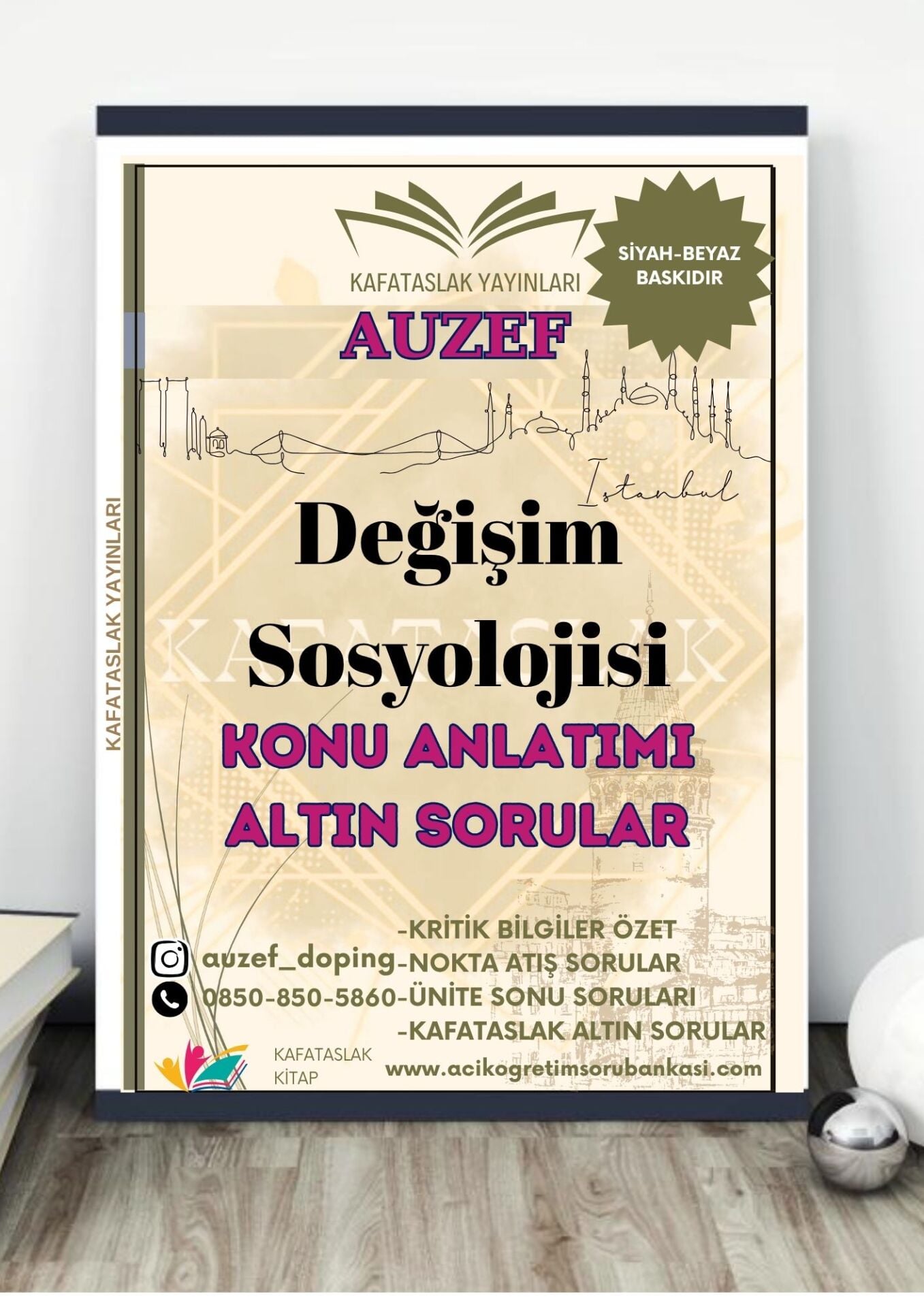 Değişim Sosyolojisi AUZEF İstanbul Üniversitesi Nokta Atışı Sorular Kafataslak Yayınları