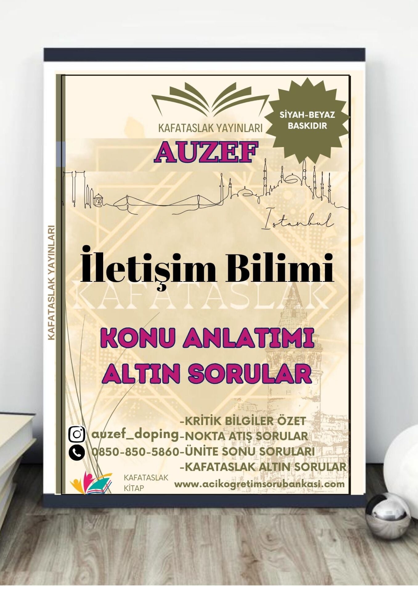İletişim Bilimi AUZEF İstanbul Üniversitesi Nokta Atışı Sorular Kafataslak Yayınları
