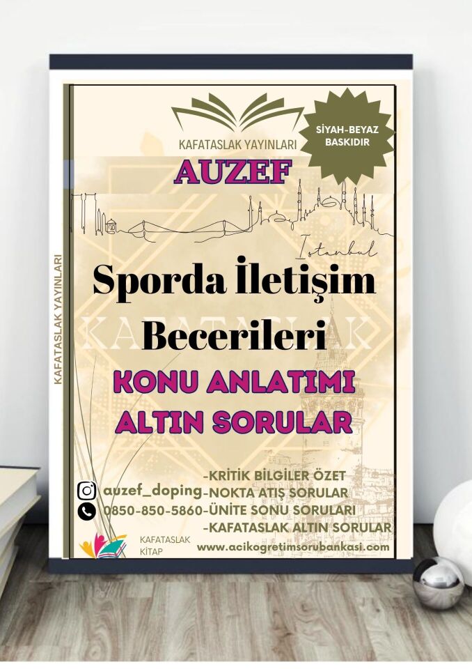 Sporda İletişim Becerileri (Rekreasyon Lisans) AUZEF İstanbul Üniversitesi (VİZE)