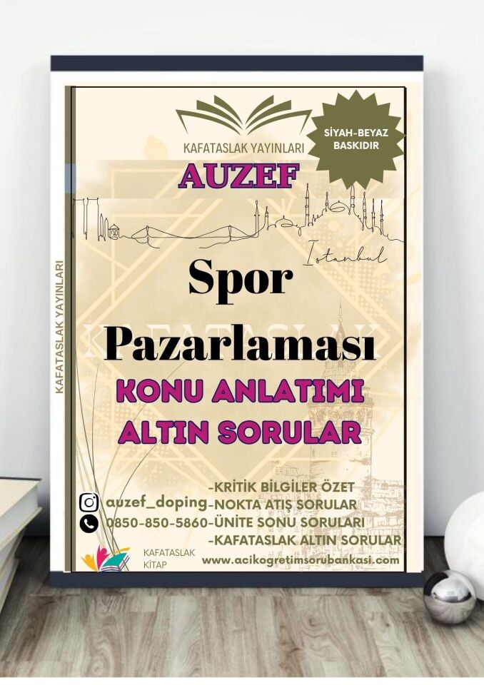 Spor Pazarlaması (Rekreasyon Lisans) AUZEF İstanbul Üniversitesi (VİZE)