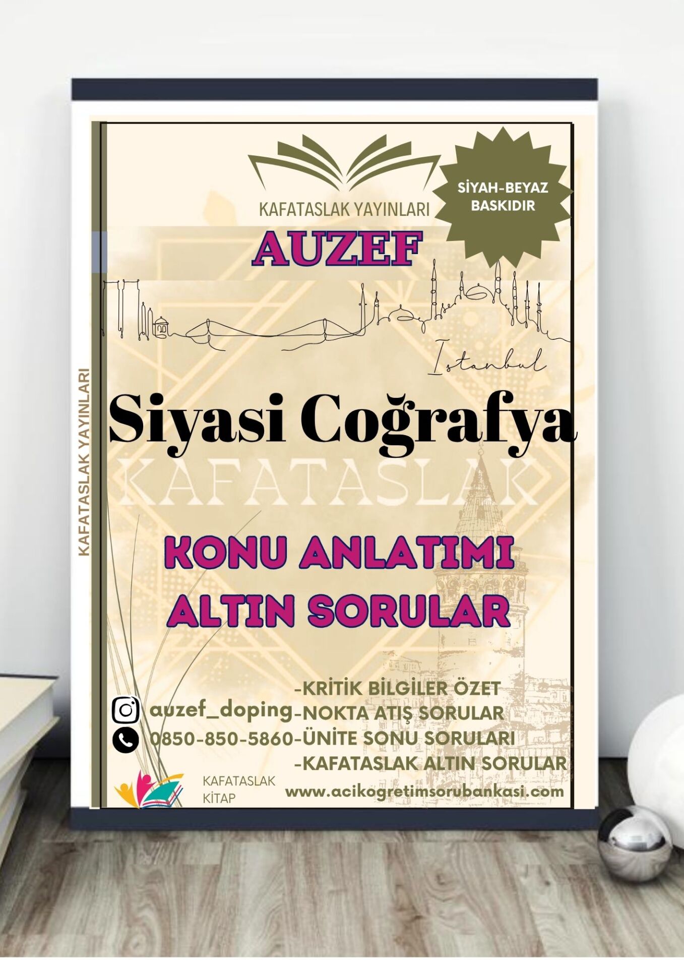 Siyasi Coğrafya AUZEF İstanbul Üniversitesi Nokta Atışı Sorular Kafataslak Yayınları