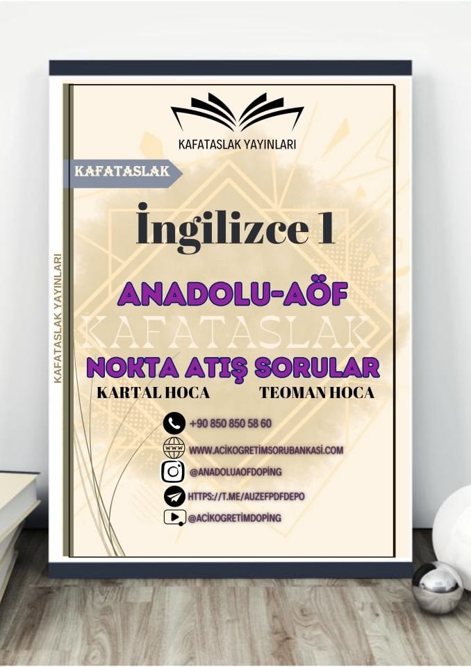 Ingilizce 1 Anadolu AÖF