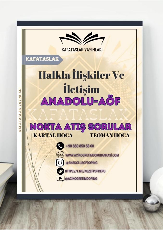 Halkla İlişkiler Ve İletişim ANADOLU AÖF