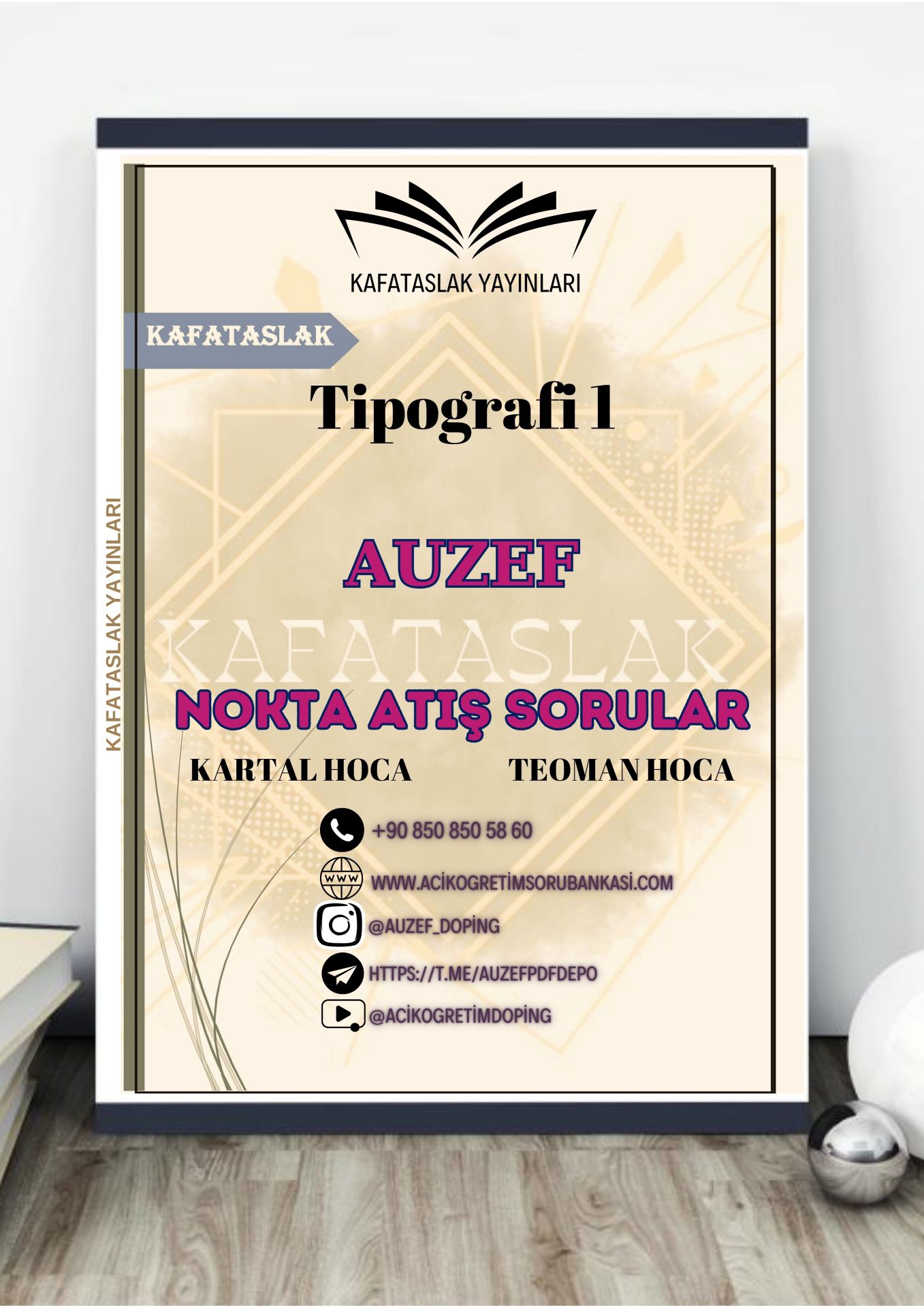 Tipografi 1 AUZEF İstanbul Üniversitesi Nokta Atışı Sorular Kafataslak Yayınları
