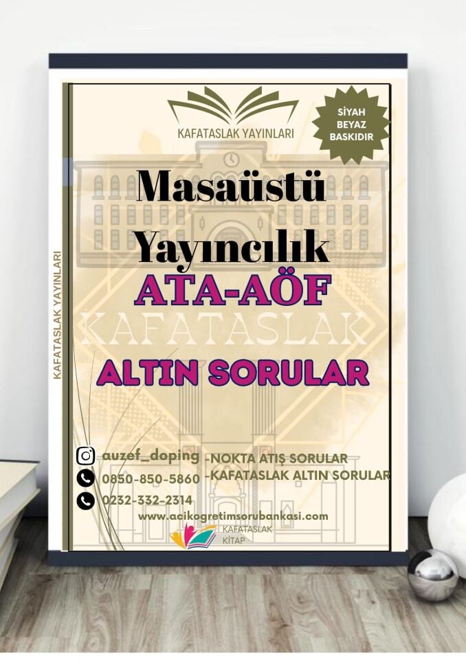 Masaüstü Yayıncılık - Soru Bankası ATA-AÖF