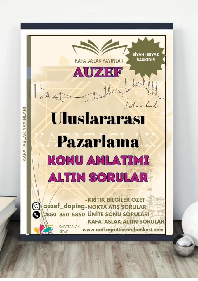 Uluslararası Pazarlama AUZEF İstanbul Üniversitesi (VİZE)