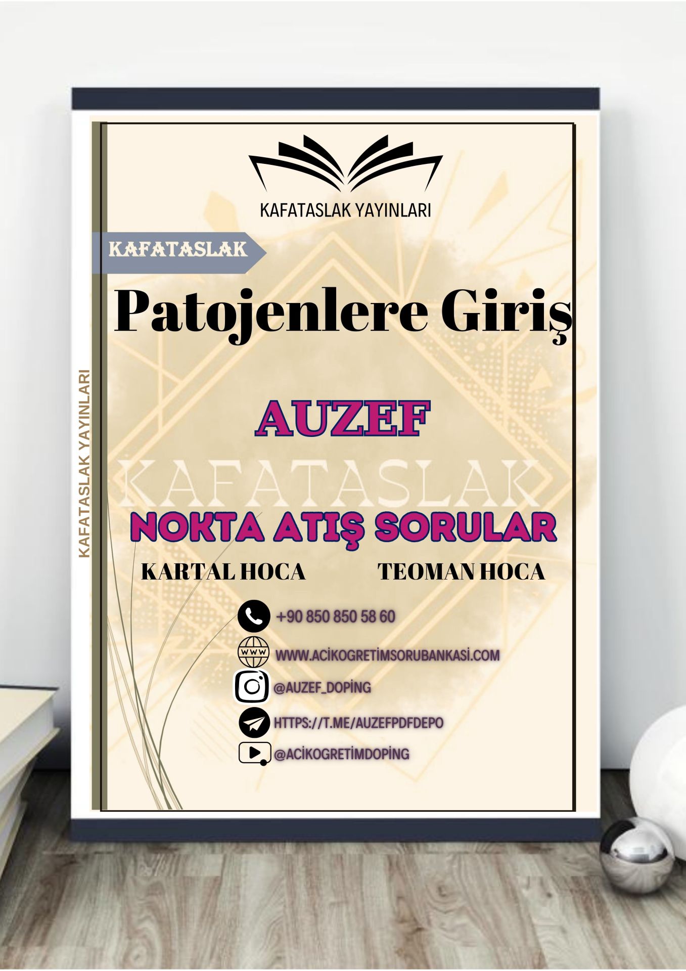 Patojenlere Giriş AUZEF İstanbul Üniversitesi Nokta Atışı Sorular Kafataslak Yayınları