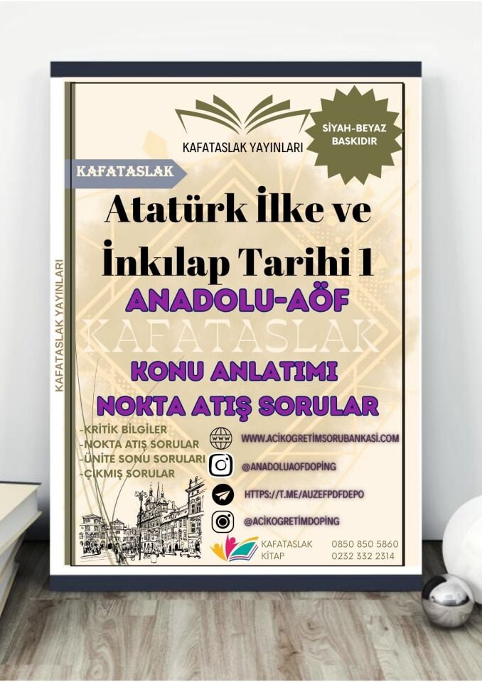 Atatürk İlke ve İnkılap Tarihi 1 ANADOLU AÖF