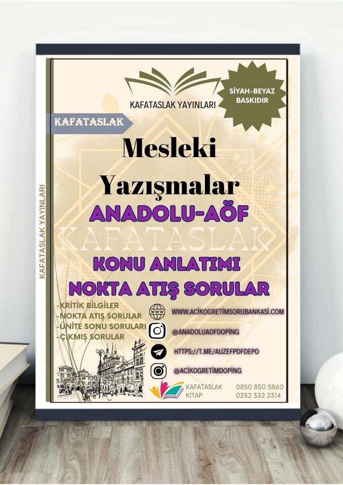 Mesleki Yazışmalar ANADOLU AÖF