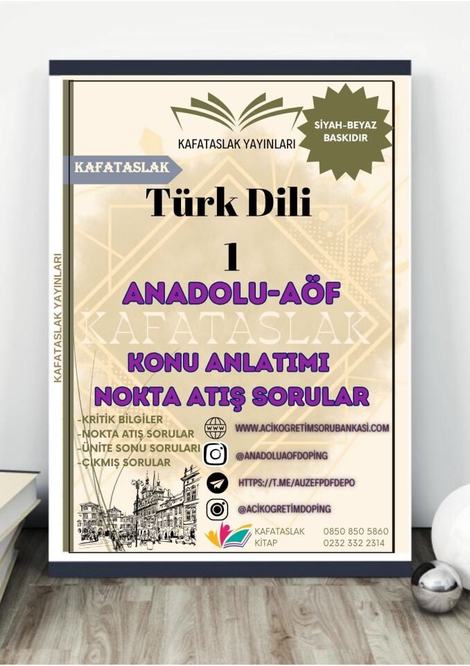 Türk Dili 1 ANADOLU AÖF