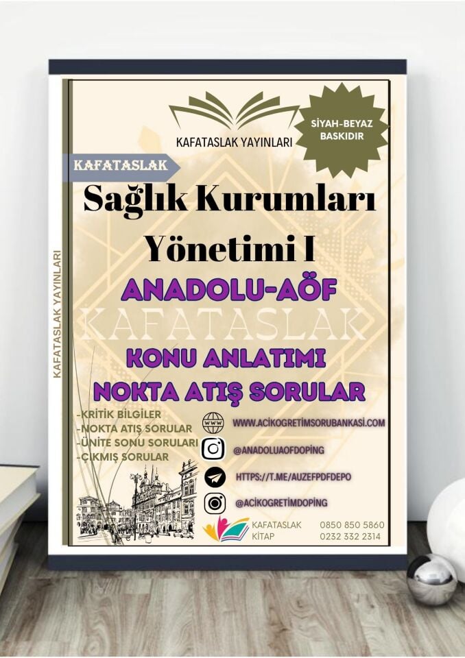 Sağlık Kurumları Yönetimi 1 ANADOLU AÖF