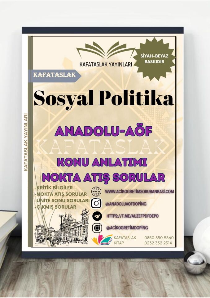 Sosyal Politika – Anadolu Üniversitesi AÖF