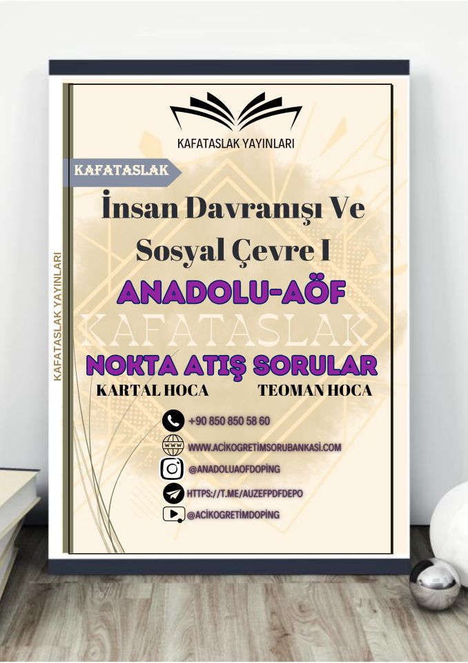 İnsan Davranışı Ve Sosyal Çevre I ANADOLU AÖF