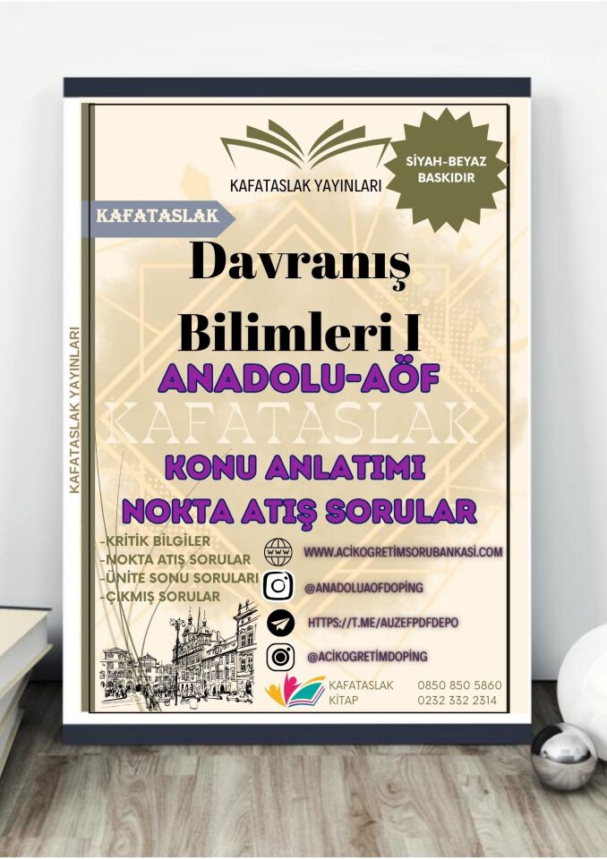 Davranış Bilimleri I ANADOLU AÖF