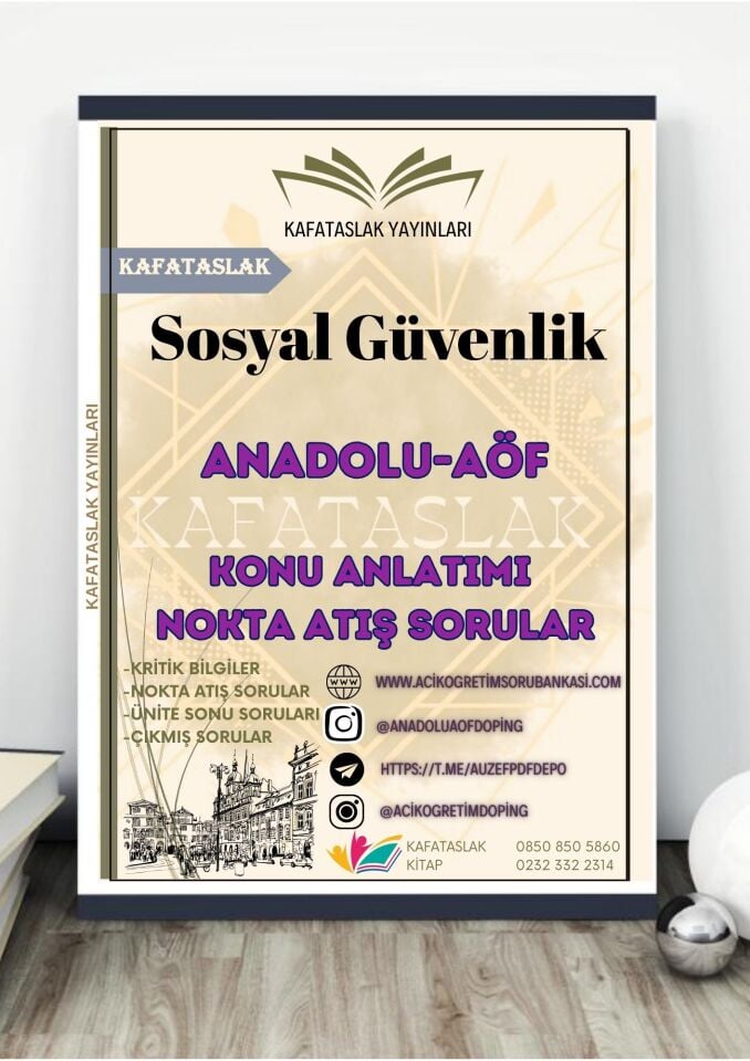 Sosyal Güvenlik – Anadolu Üniversitesi AÖF