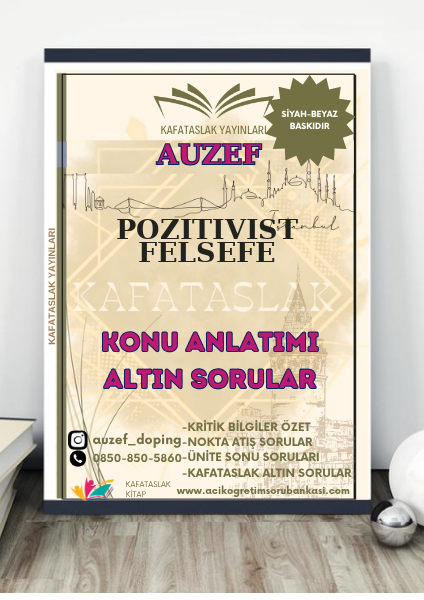 Pozitivist Felsefe AUZEF İstanbul Üniversitesi (VİZE)
