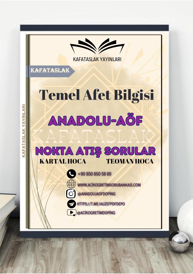 Temel Afet Bilgisi ANADOLU AÖF