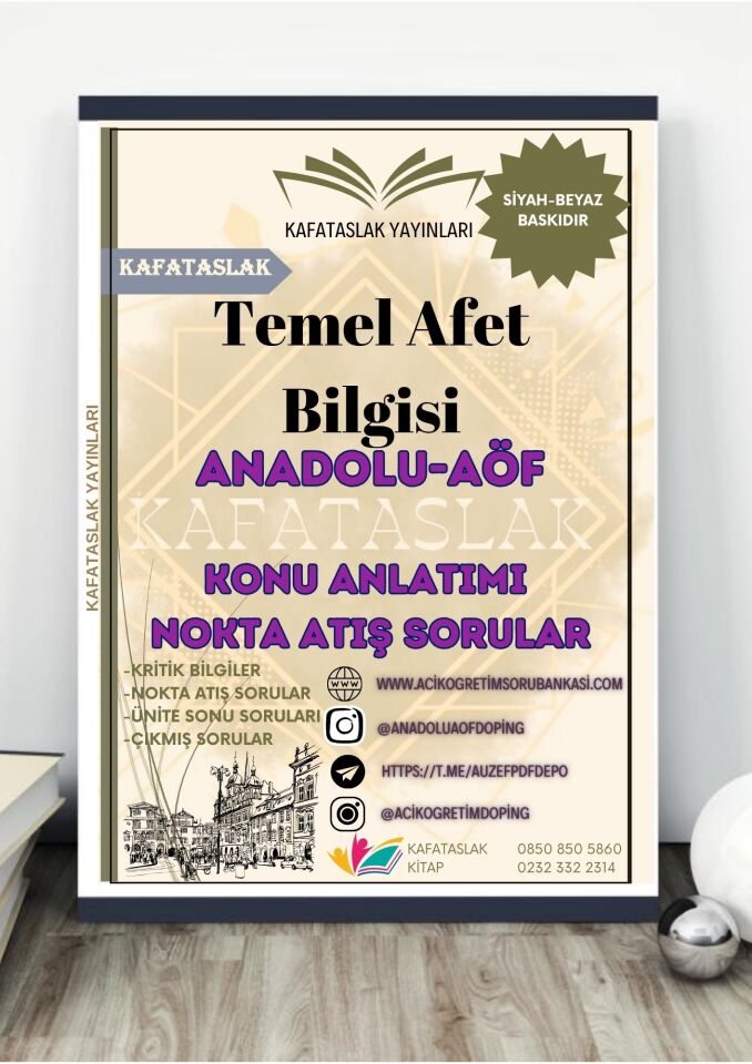 Temel Afet Bilgisi ANADOLU AÖF