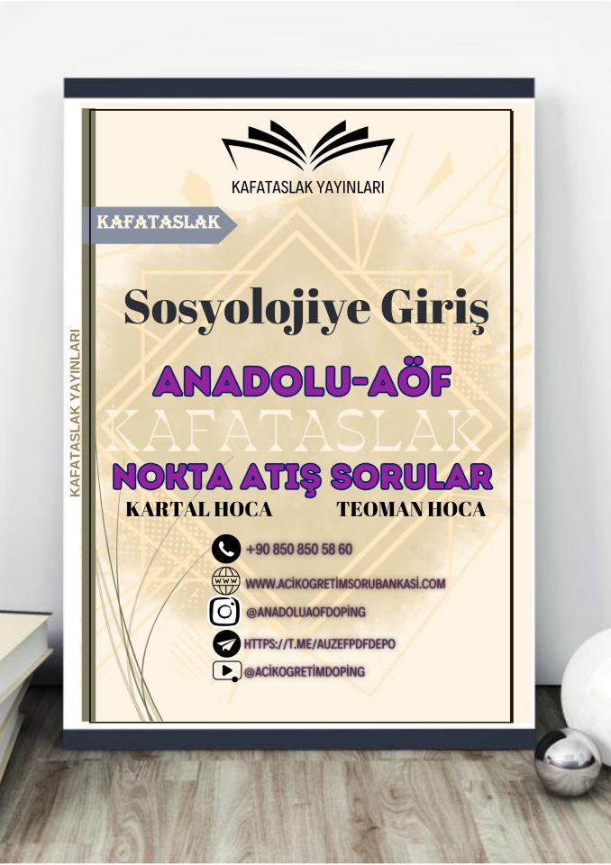 Sosyolojiye Giriş  ANADOLU AÖF
