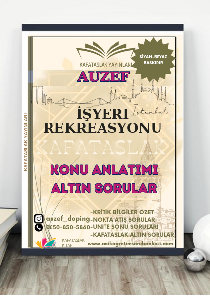 İşyeri Rekreasyonu AUZEF İstanbul Üniversitesi (VİZE)
