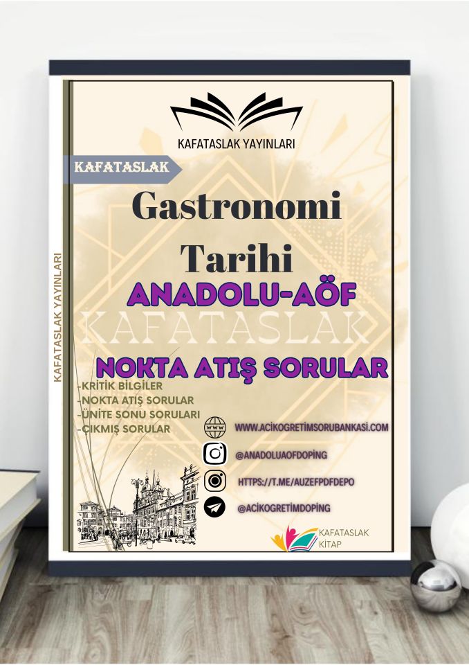 Gastronomi Tarihi ANADOLU AÖF
