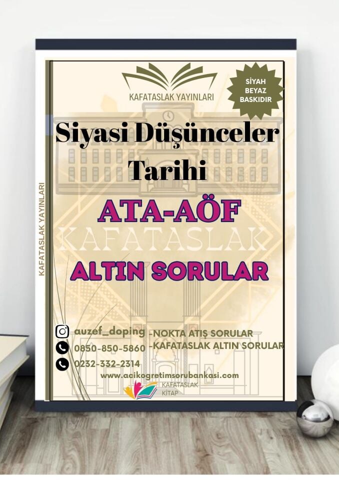 Siyasi Düşünceler Tarihi - Soru Bankası ATA-AÖF