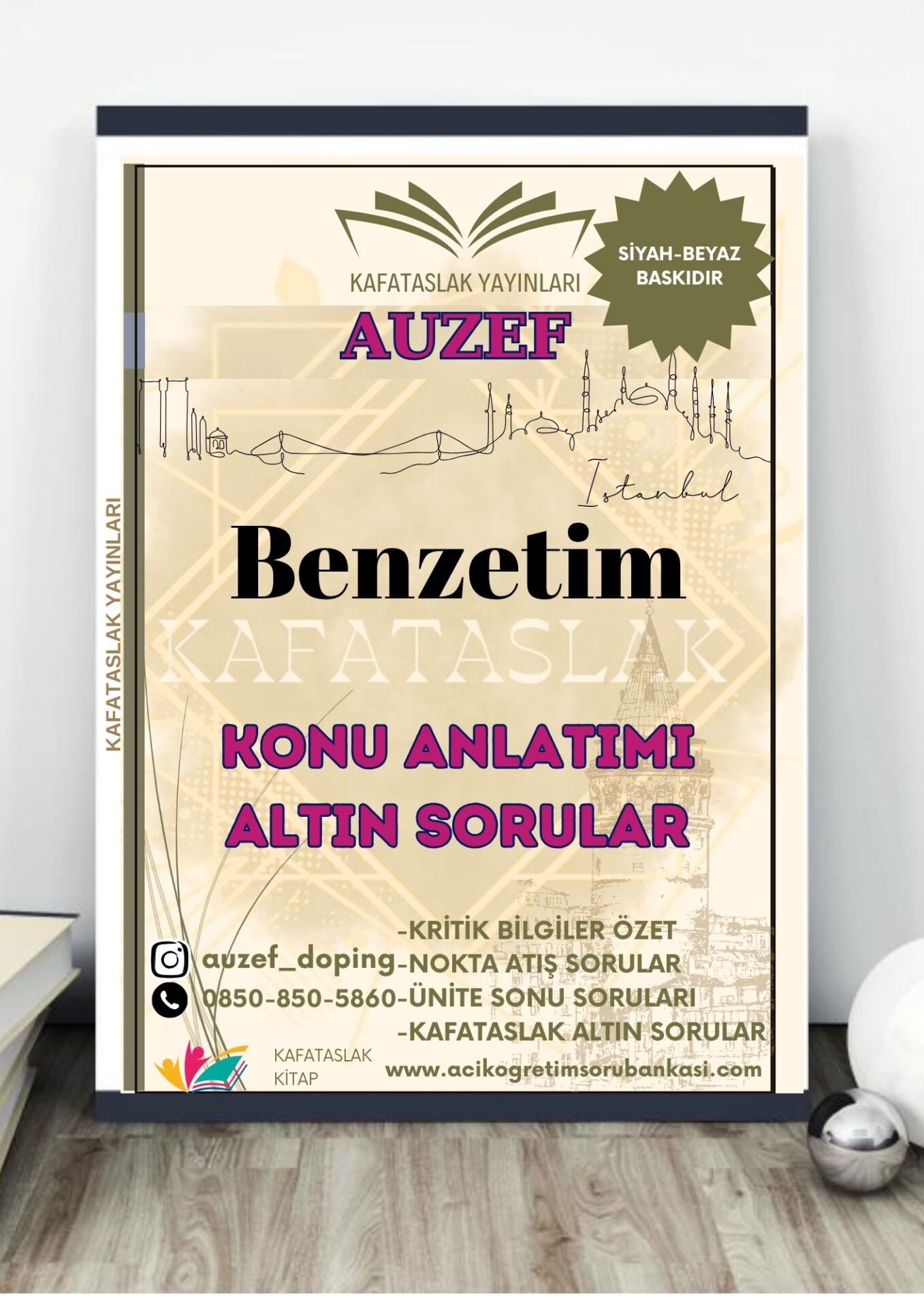 Benzetim AUZEF İstanbul Üniversitesi Nokta Atışı Sorular Kafataslak Yayınları