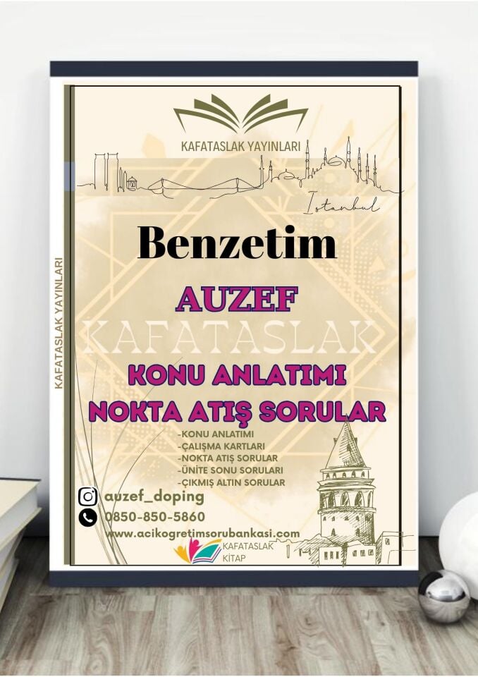 Benzetim AUZEF İstanbul Üniversitesi Nokta Atışı Sorular Kafataslak Yayınları
