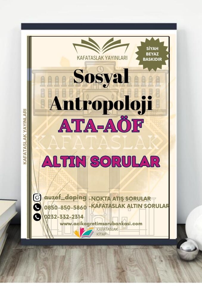 Sosyal Antropoloji - Soru Bankası ATA-AÖF