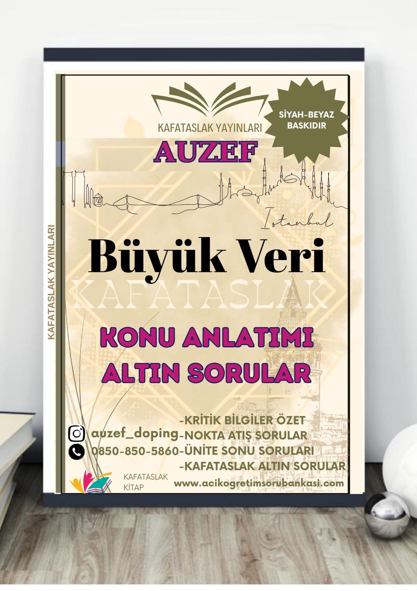 Büyük Veri AUZEF İstanbul Üniversitesi Nokta Atışı Sorular Kafataslak Yayınları