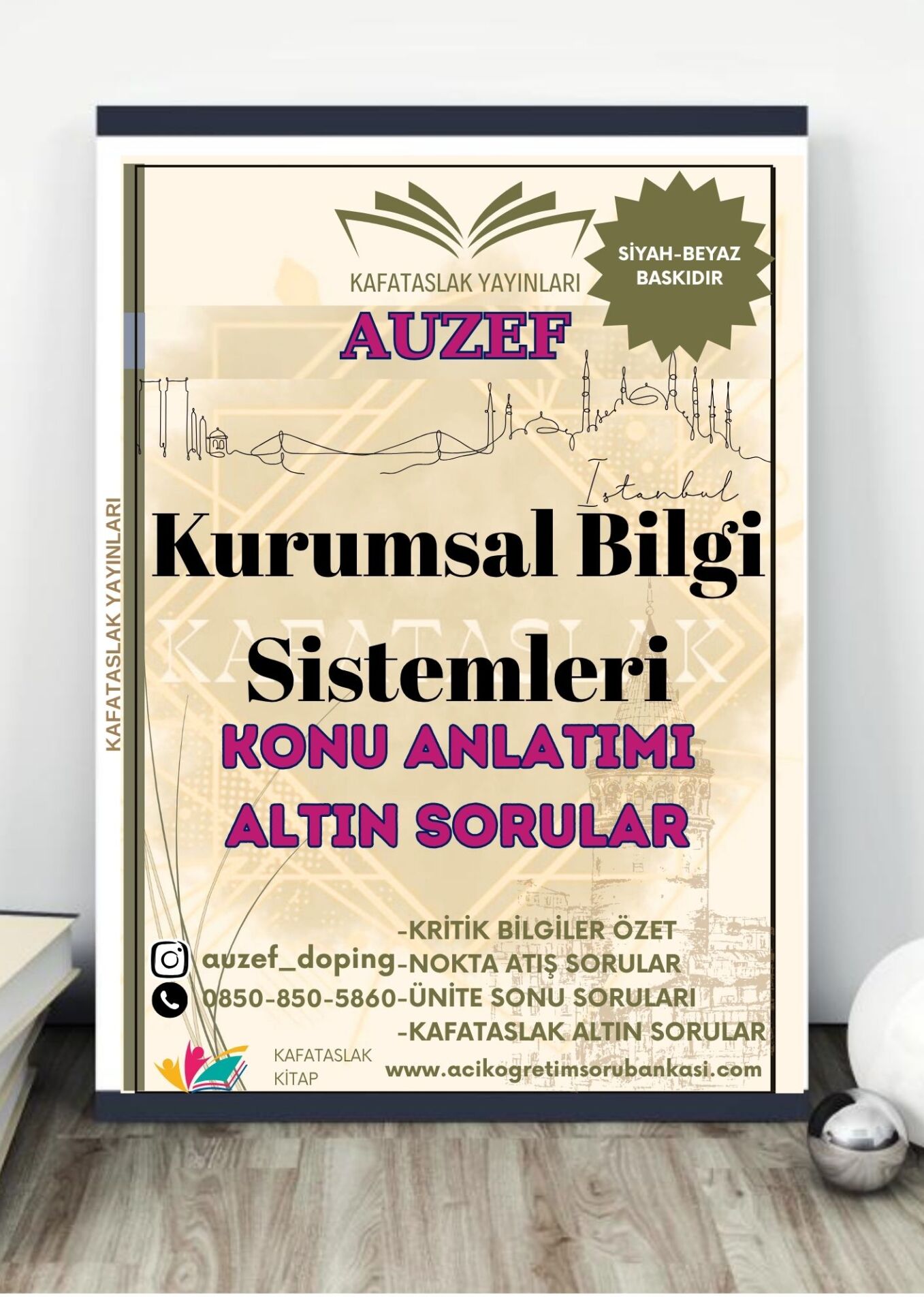 Kurumsal Bilgi Sistemleri AUZEF İstanbul Üniversitesi Nokta Atışı Sorular Kafataslak Yayınları