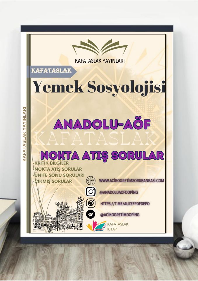 Yemek Sosyolojisi ANADOLU AÖF