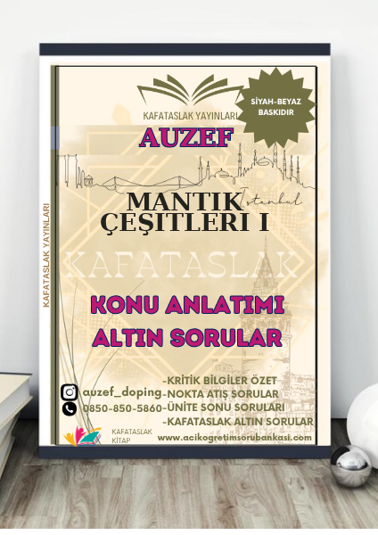 Mantık Çeşitleri I AUZEF İstanbul Üniversitesi (VİZE)