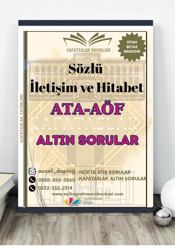 Sözlü İletişim ve Hitabet - Soru Bankası ATA-AÖF