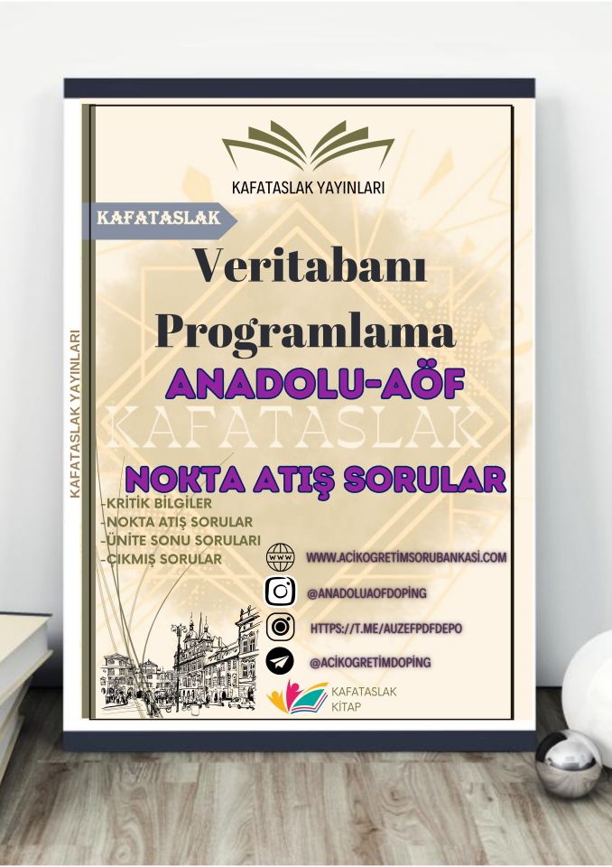 Veritabanı Programlama ANADOLU AÖF