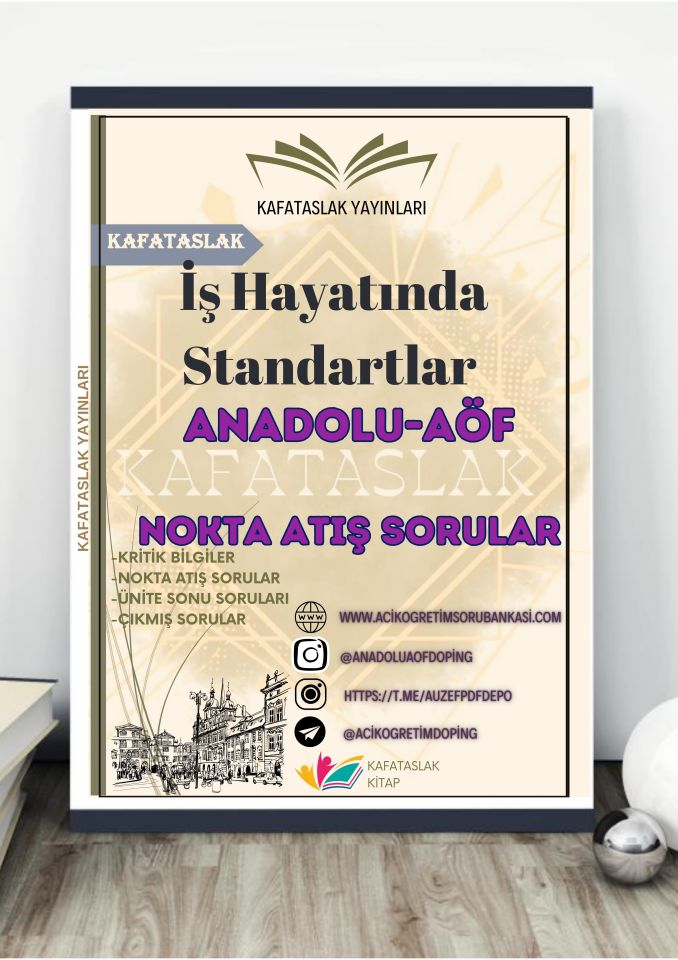 İş Hayatında Standartlar ANADOLU AÖF