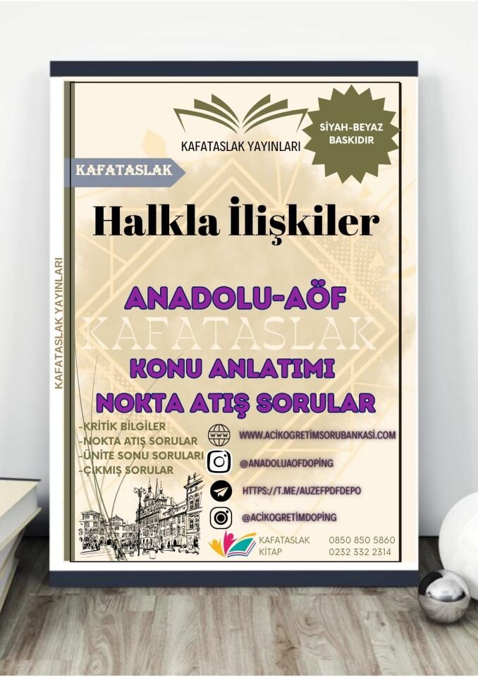 Halkla İlişkiler ANADOLU AÖF