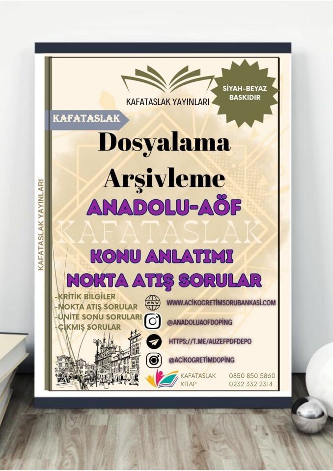 Dosyalama Arşivleme ANADOLU AÖF
