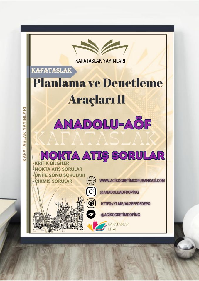Planlama ve Denetleme Araçları II ANADOLU AÖF