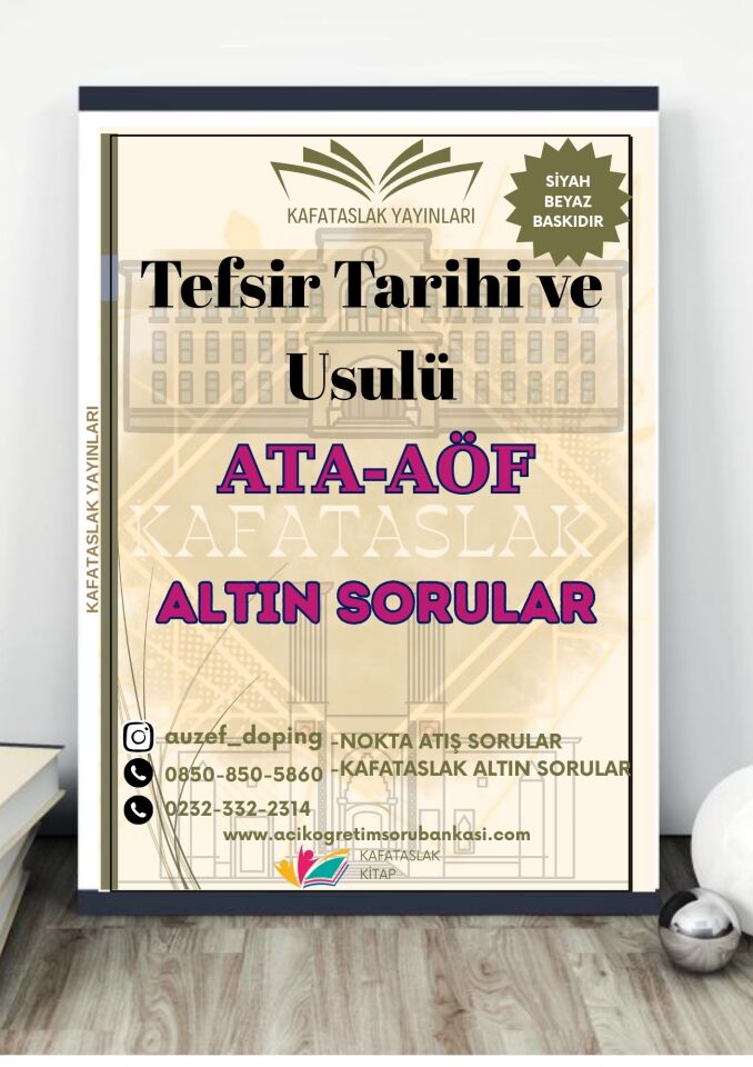 Tefsir Tarihi ve Usulü - Soru Bankası ATA-AÖF