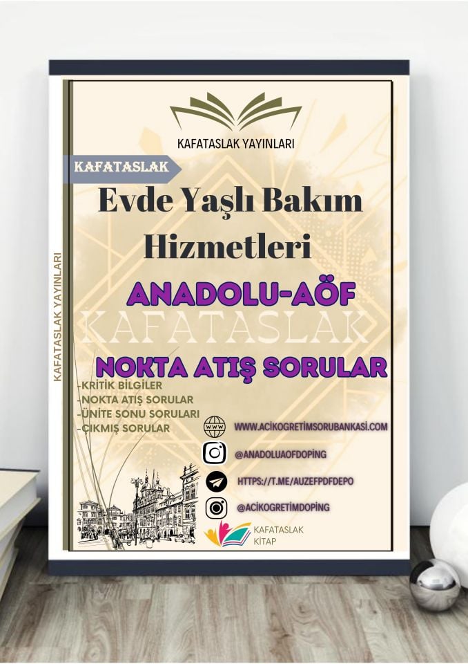 Evde Yaşlı Bakım Hizmetleri ANADOLU AÖF