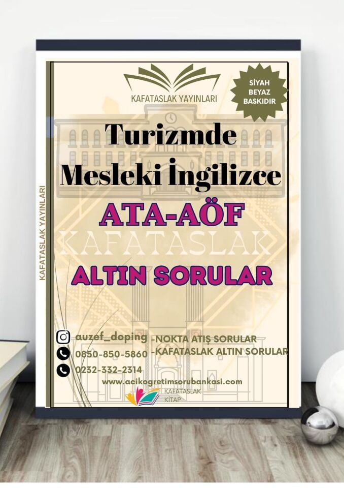 Turizmde Mesleki İngilizce - Soru Bankası ATA-AÖF