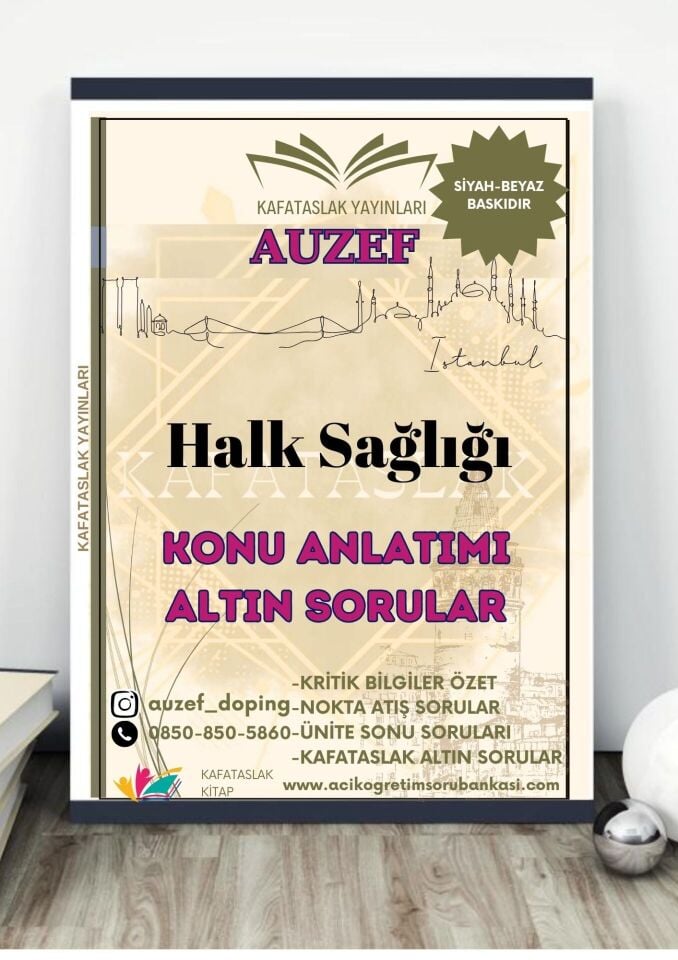 Halk Sağlığı (İş Sağlığı ve Güvenliği Lisans) AUZEF İstanbul Üniversitesi (VİZE)