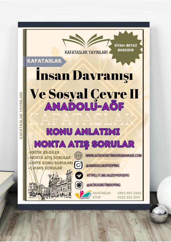 İnsan Davranışı Ve Sosyal Çevre II ANADOLU AÖF