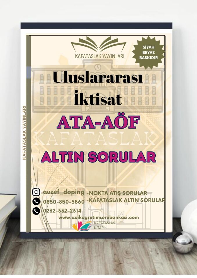 Uluslararası İktisat - Soru Bankası ATA-AÖF