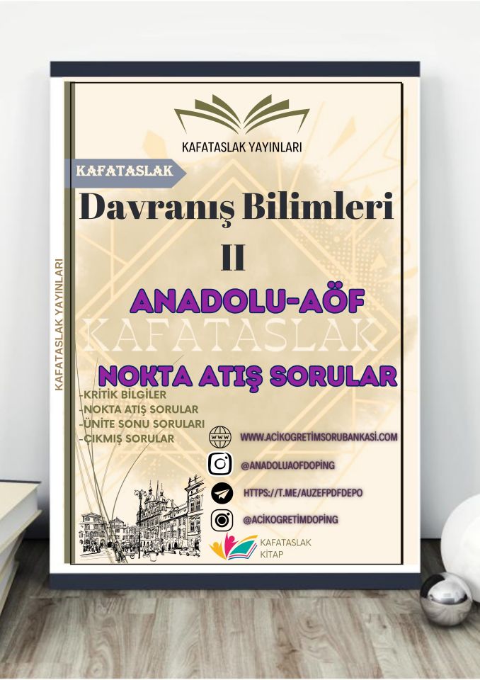 Davranış Bilimleri II ANADOLU AÖF
