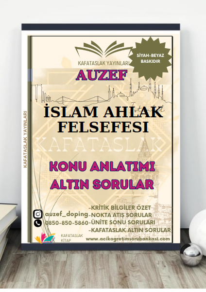 İslam Ahlak Felsefesi AUZEF İstanbul Üniversitesi (VİZE)