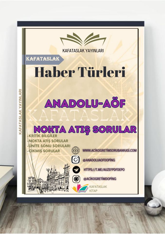 Haber Türleri ANADOLU AÖF