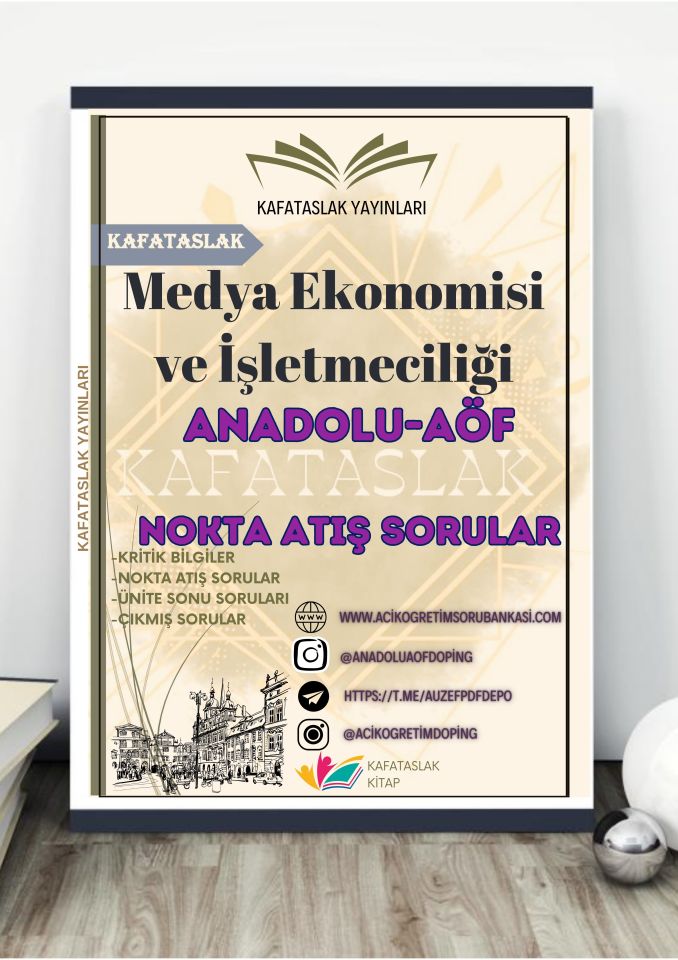 Medya Ekonomisi ve İşletmeciliği ANADOLU AÖF