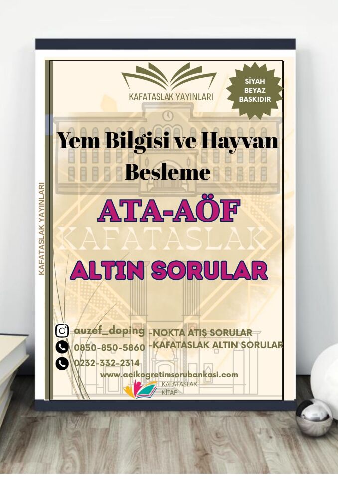Yem Bilgisi ve Hayvan Besleme - Soru Bankası ATA-AÖF